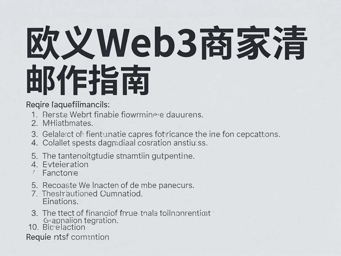 欧义Web3商家清退邮件指南