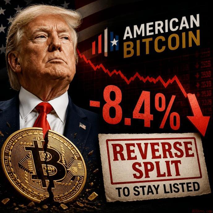 特朗普的美国比特币在反向拆股以维持上市前下跌8.4%